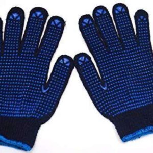 Gloves BLUE Dotted for Bikers & Winter season