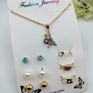 Golden Jewelry Set Eiffel