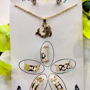 Jewelry Set Dolphin Golden