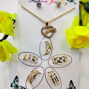 Jewelry Set love Golden