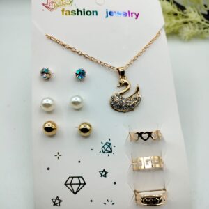 Golden Swan Jewelry Set