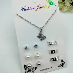 Jewelry Set Butterfly Silver