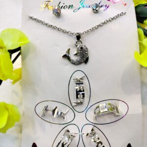 Jewelry Set Dolphin Silver