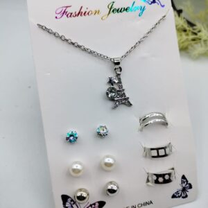 Silver Jewelry Set Eiffel