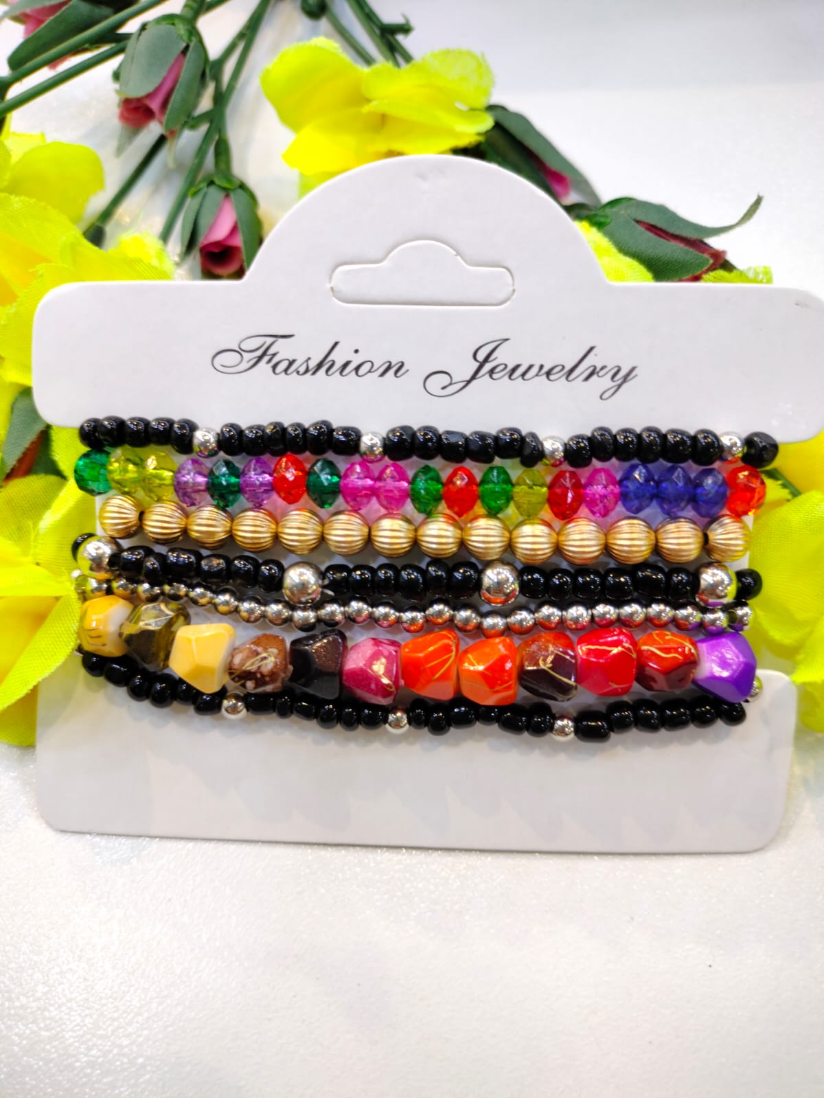 Black Beads Bracelet
