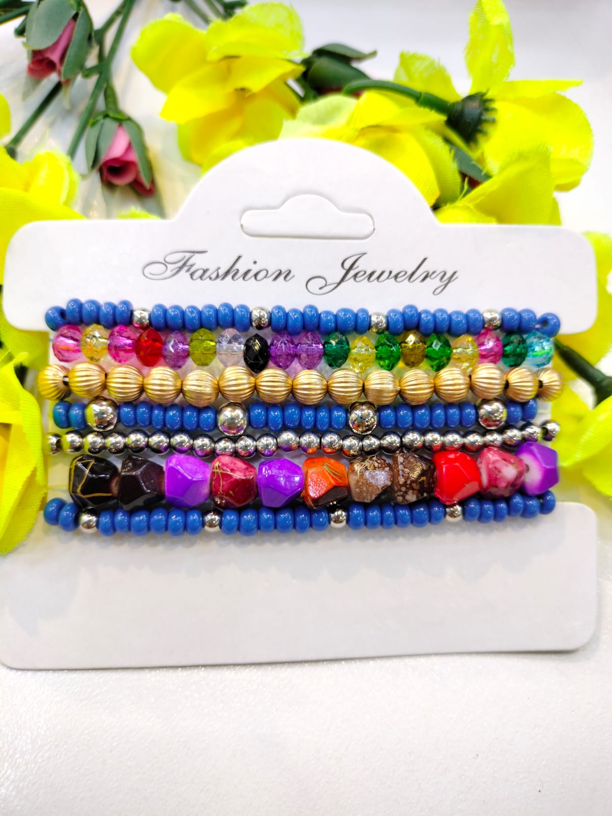 Blue Beads Bracelet