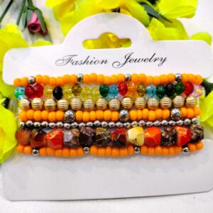 Orange Beads Bracelet