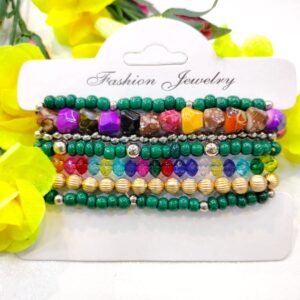 Parrot Green Beads Bracelet