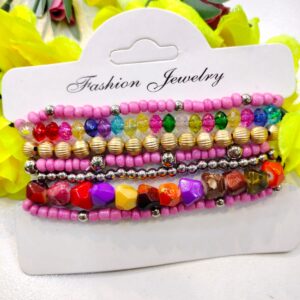 Pink Beads Bracelet