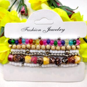 White Beads Bracelet