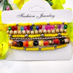 Yellow Beads Bracelet
