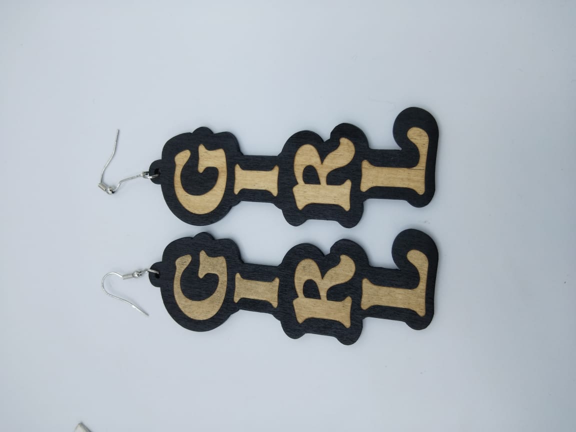 Trendy Newest Girl Wooden Earrings - Image 2