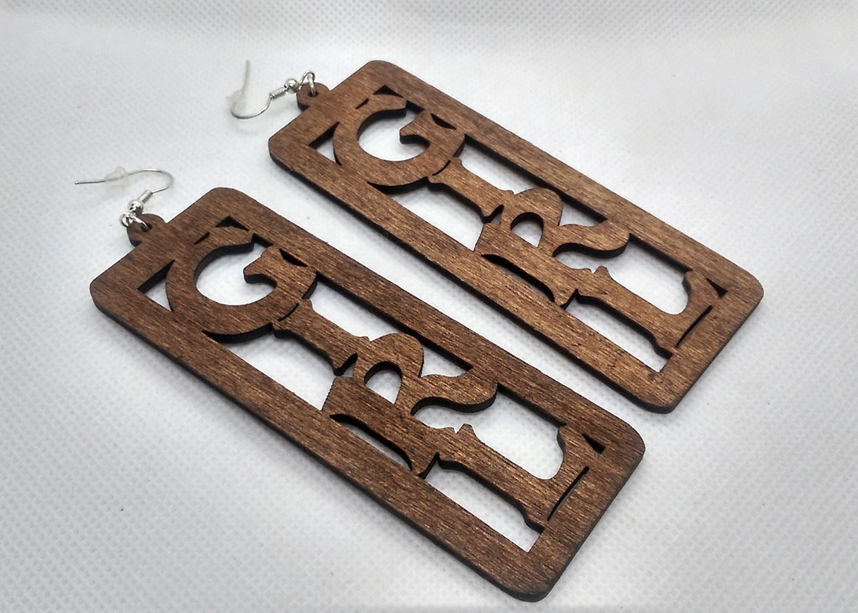 Trendy Newest Girl Wooden Earrings - Image 4