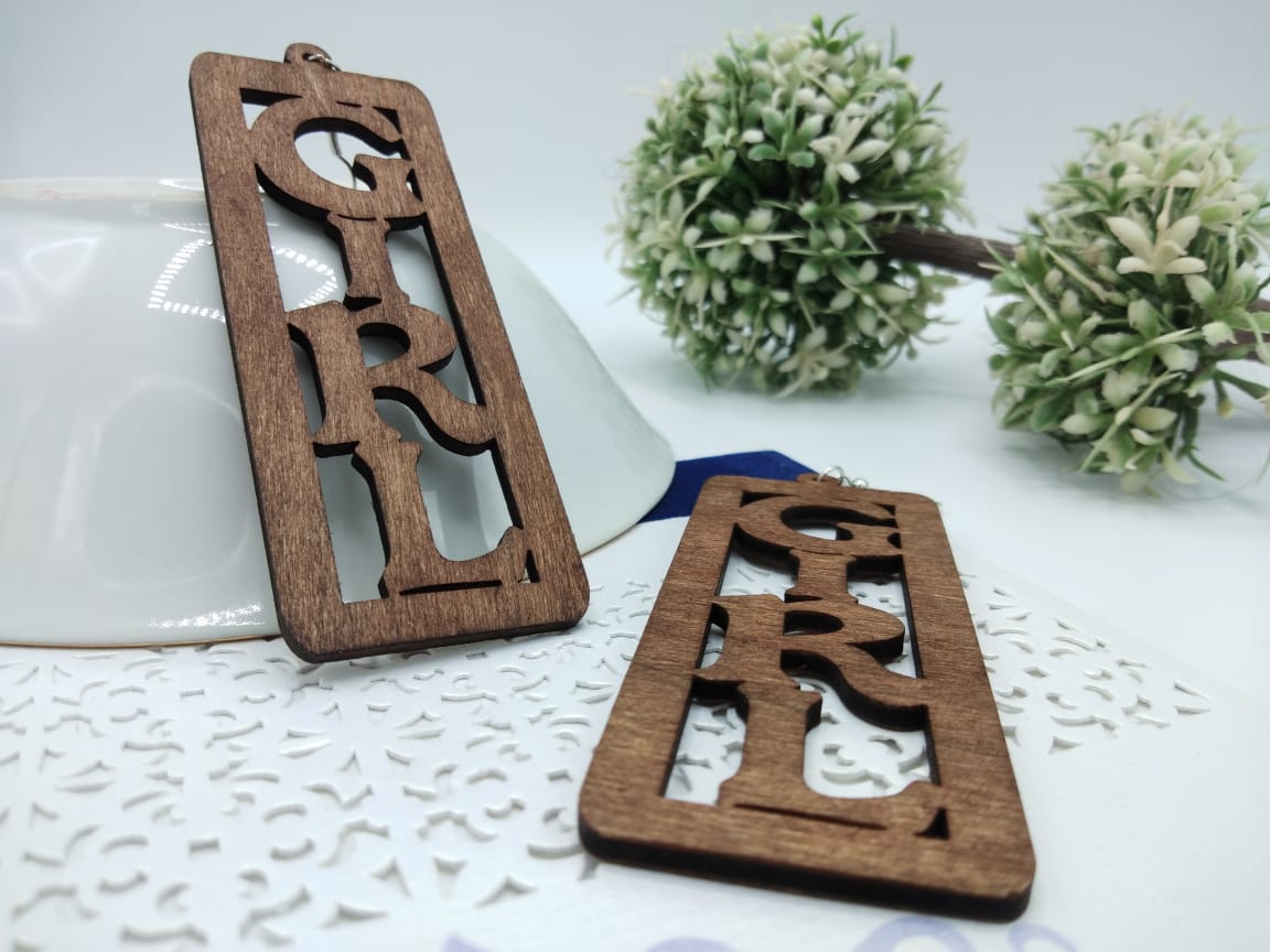 Trendy Newest Girl Wooden Earrings - Image 2