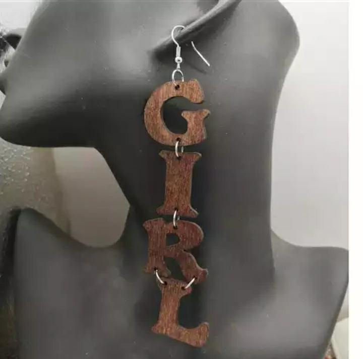 Trendy Newest Girl Wooden Earrings