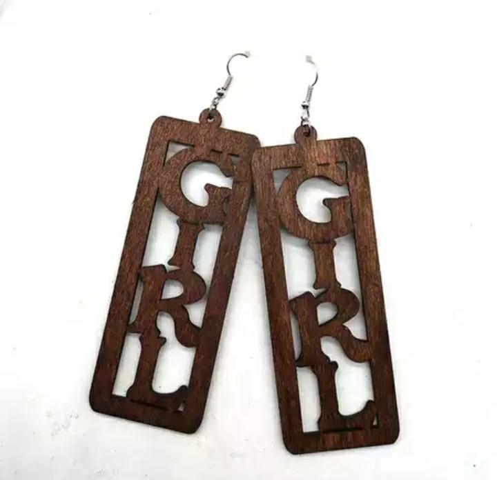 Trendy Newest Girl Wooden Earrings - Image 3