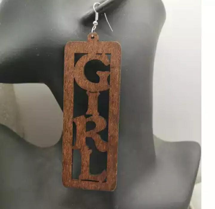 Trendy Newest Girl Wooden Earrings