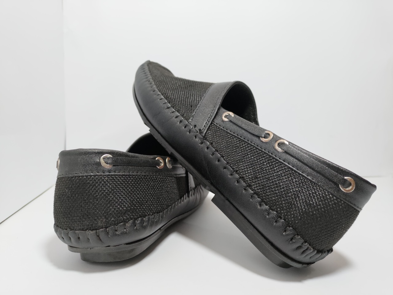 Luxury Men Velvet Loafer Shoes Unique Italian Design Black Color - Image 4
