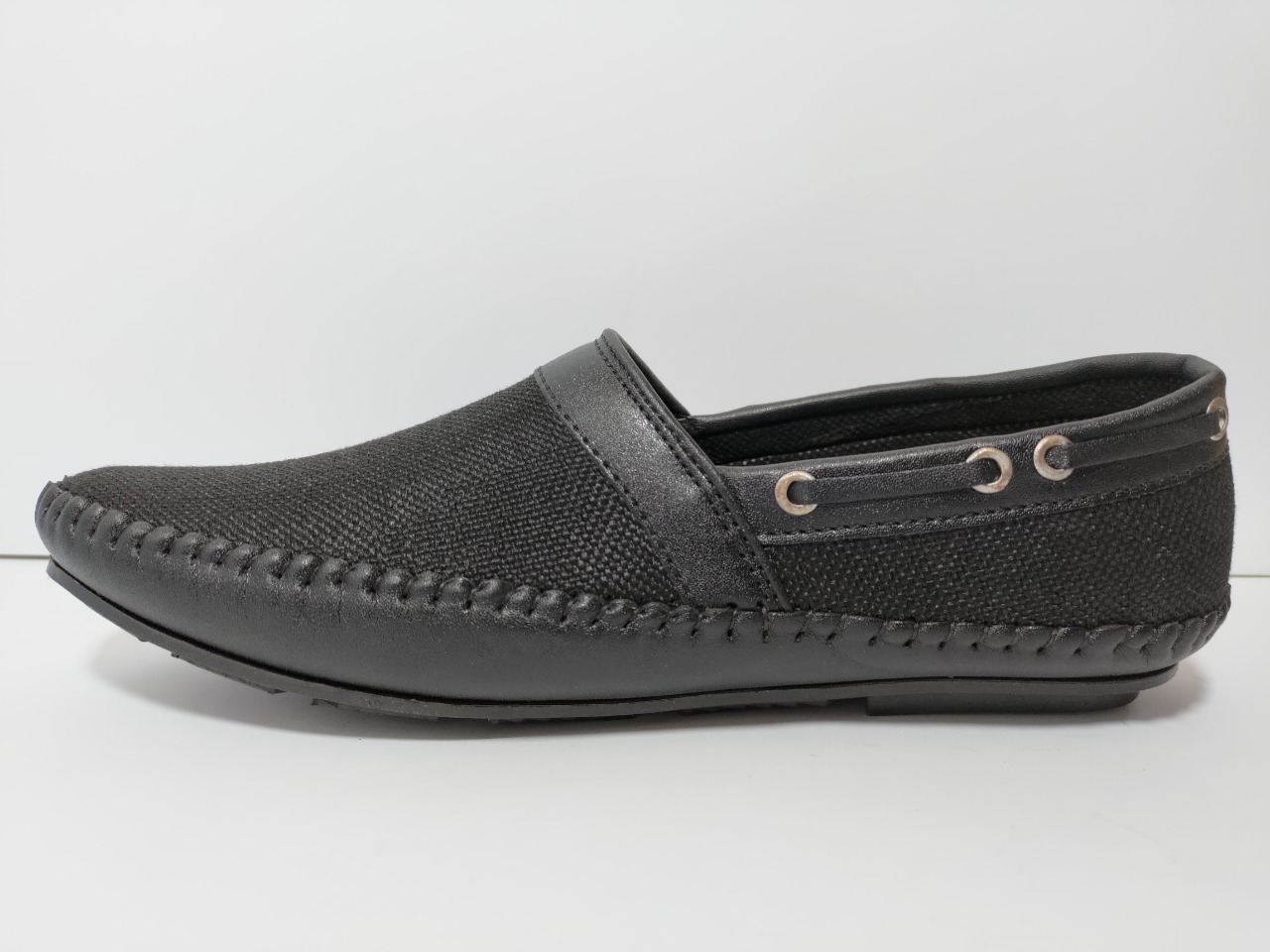 Luxury Men Velvet Loafer Shoes Unique Italian Design Black Color - Image 2