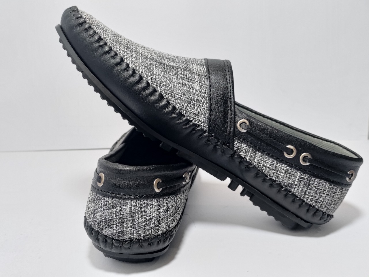 Luxury Men Velvet Loafer Shoes Unique Italian Design Grey Color - Image 3