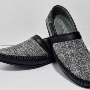 Luxury Men Velvet Loafer Shoes Unique Italian Design Grey Color