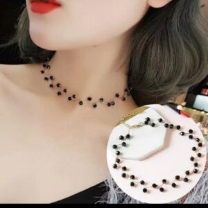 Black Choker Collar Necklace