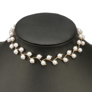 White Choker Collar Necklace