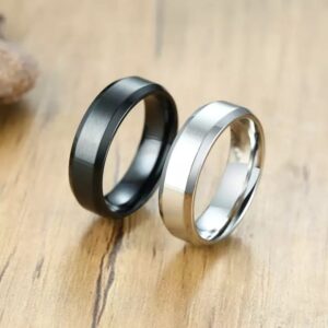 Stainless Steel Ring Pair