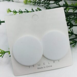 New Trendy Fashion Round White Color Drop Earrings for Women
