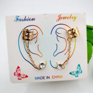 Golden Earrings Jewelry for Girls and Women