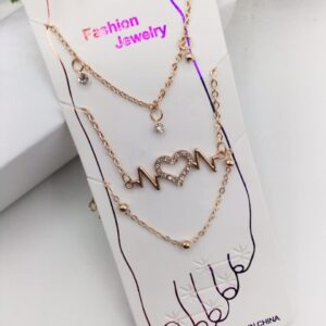 Golden Anklet Heartbeat Set