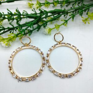 Earrings for Women Golden Round Earrings Trend Fashion Jewelry