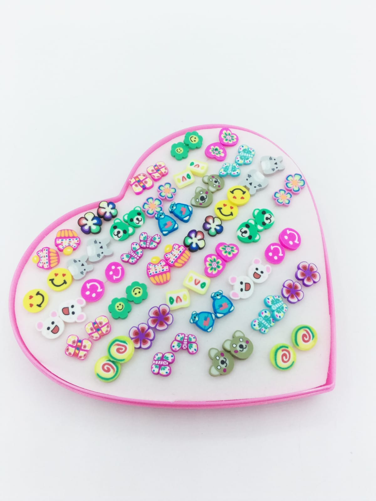36 Pairs of Emojis Studs Earrings For Girls & Women - Image 2