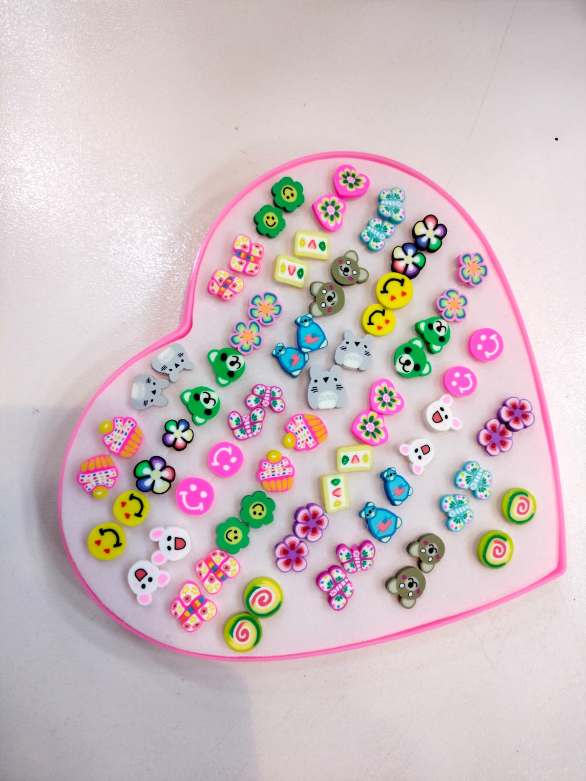 36 Pairs of Emojis Studs Earrings For Girls & Women