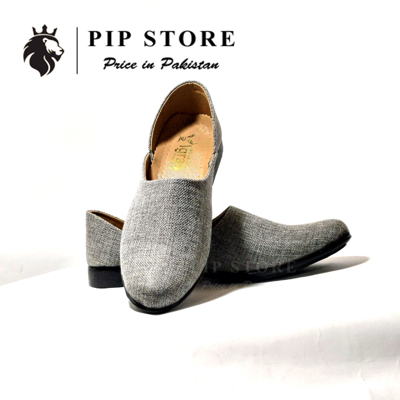 Grey Khusa Style Loafers