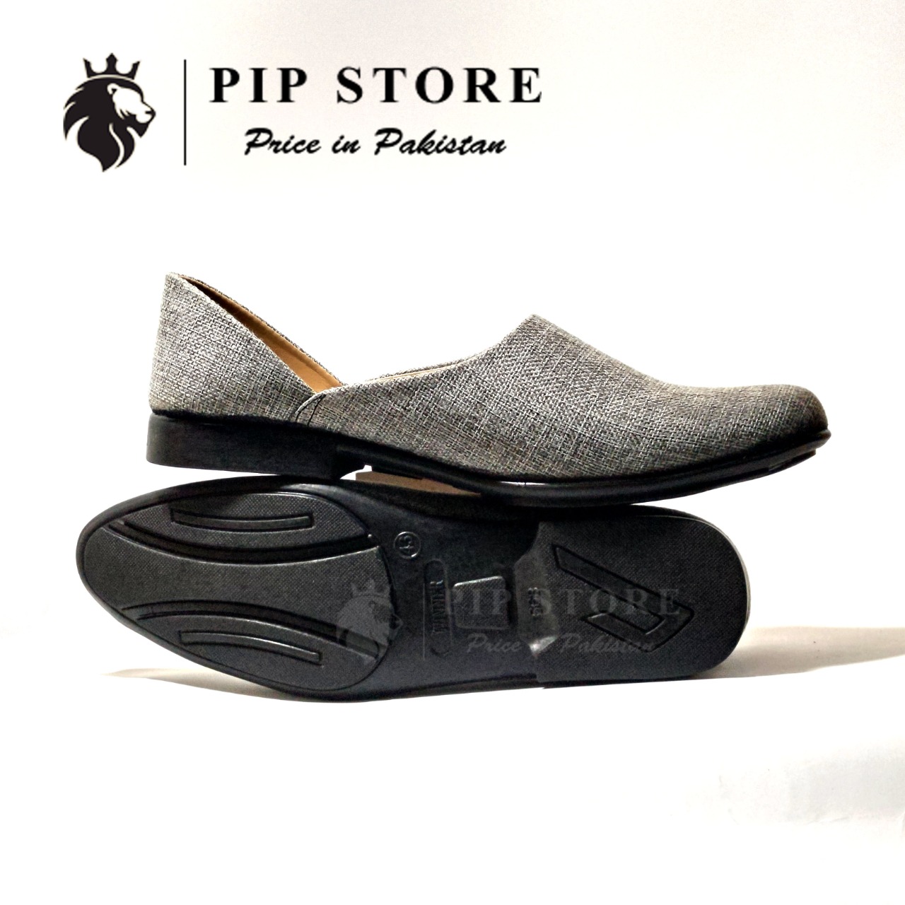 Grey Khusa Style Loafers - Image 4