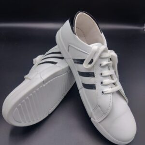 White Sneaker Black Strip For Men