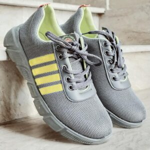 Grey Running Shoes Sports Sneakers For Men