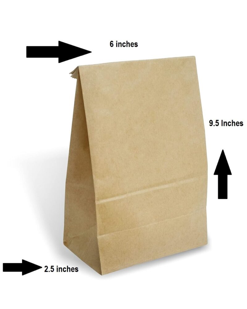 Kraft Brown Bakery Grocery Paper Bags Small Packaging Paper Bags, Great for Lunch Bags, Small Snacks, Gift Bags, Merchandise, Party