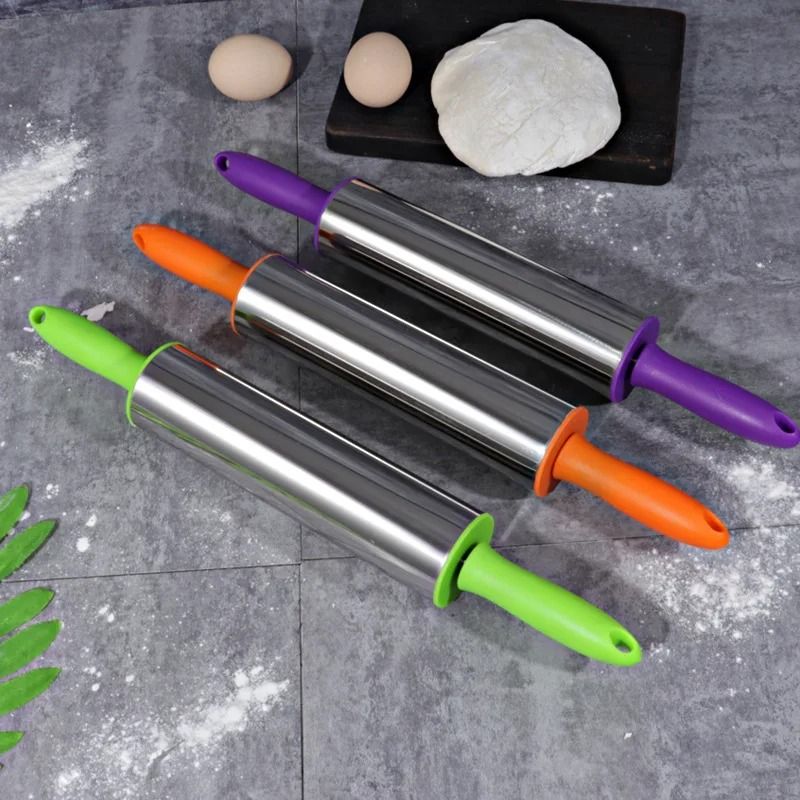 Premium Stainless Steel Rolling Pin for Baking and Pastry