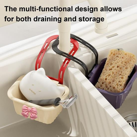 Hanging Sink Strainer Basket for Kitchen Organization - Image 2