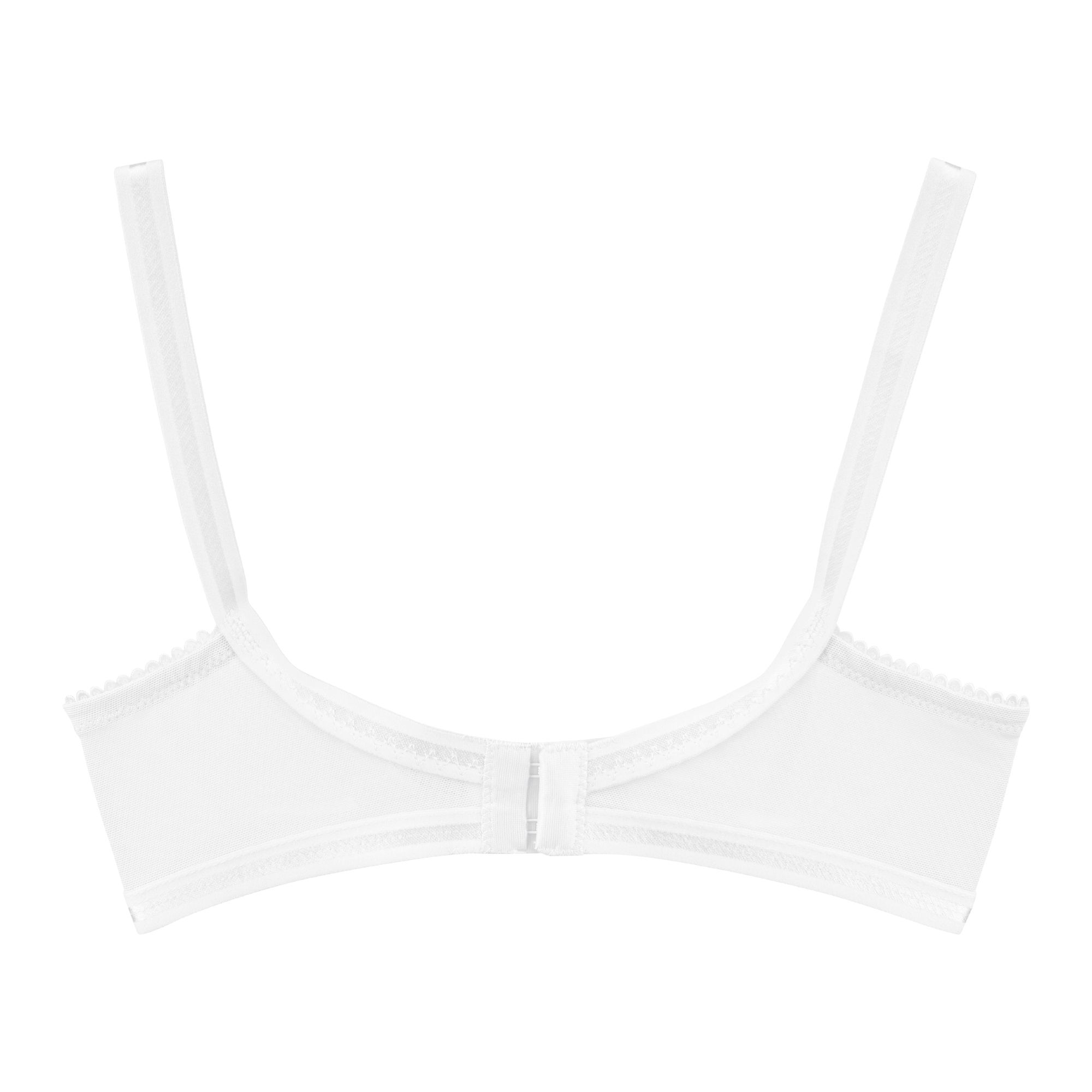 BeBelle Women's X-Over Cross Lace Bra - White - Image 6