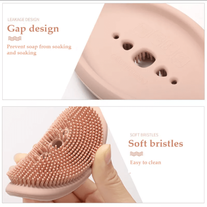 Two-Sided Flexible Silicone Soap Holder and Cleaning Brush Caddy - Image 4