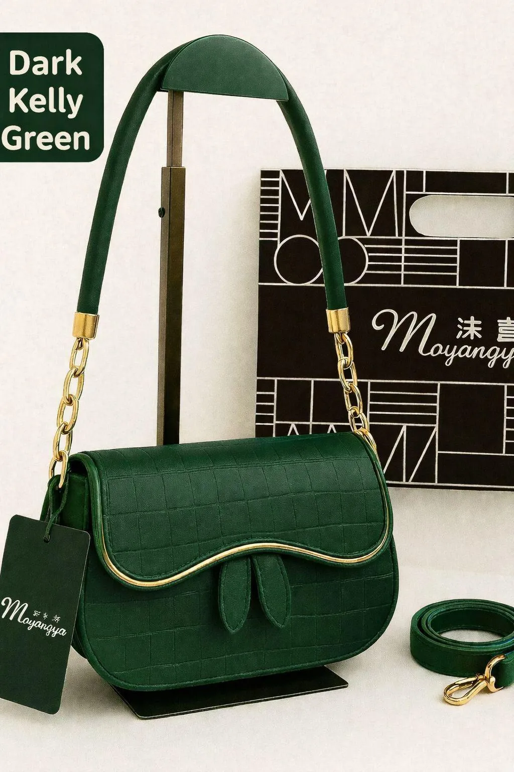 Green Kelly Green Shoulder Bag for Girls
