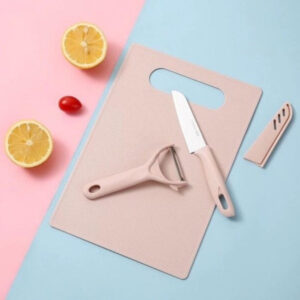 3 in 1 Fruit Knife Peeler & Cutting Board Set