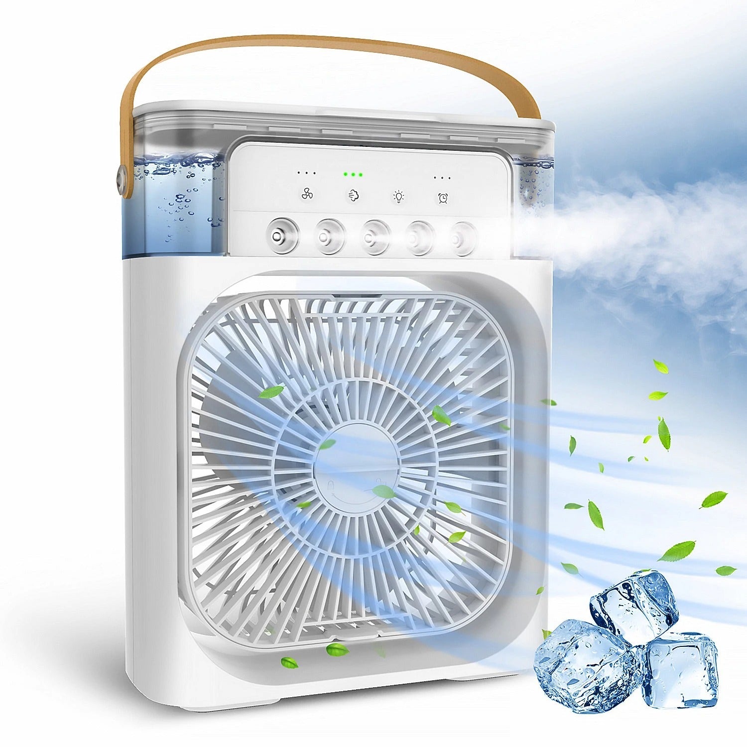 Instant Cooling Mini Air Cooler Portable USB Rechargeable Cooling Fan - Image 4