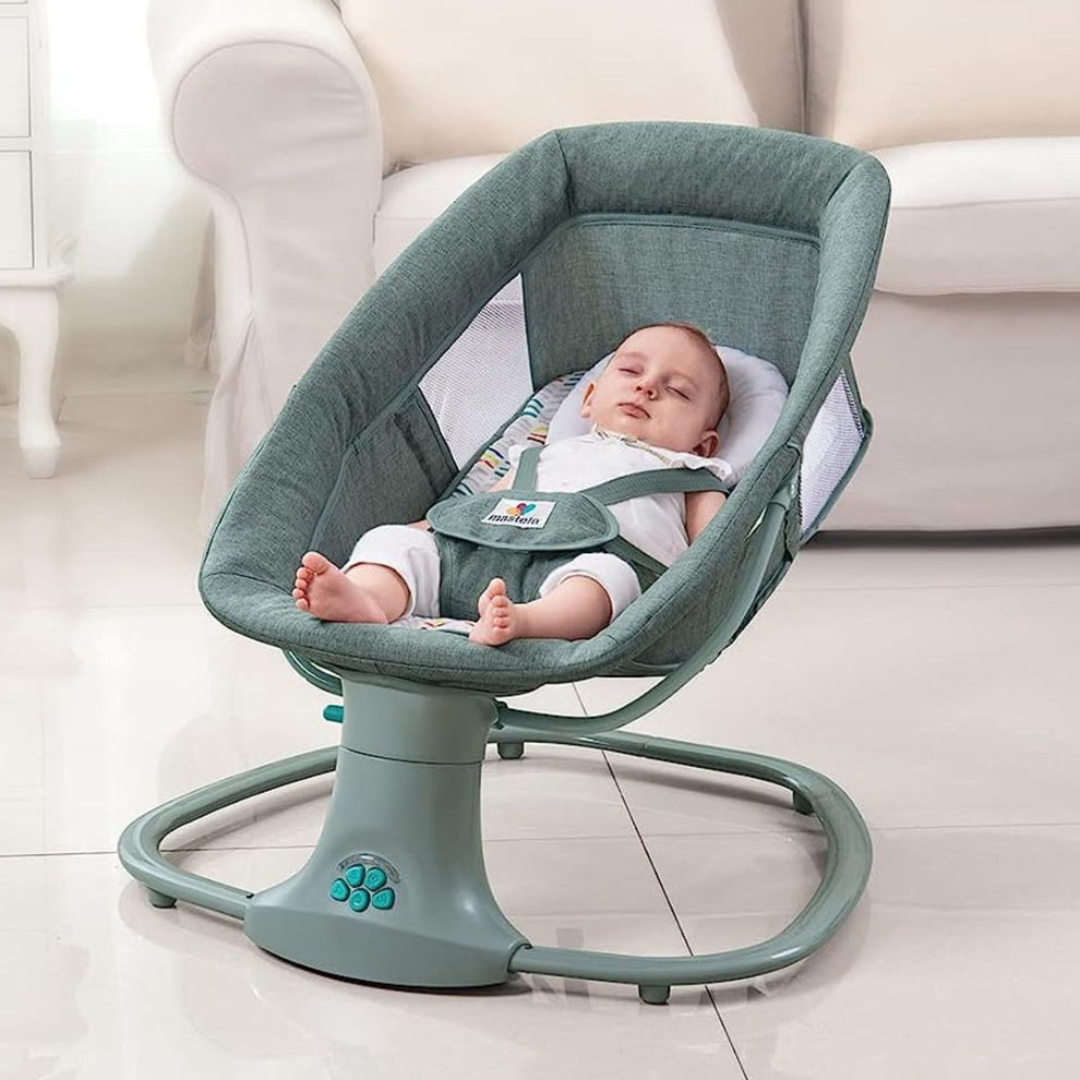 Mastela 3-in-1 Electric Swing and Bassinet - Dark Gray - Image 4