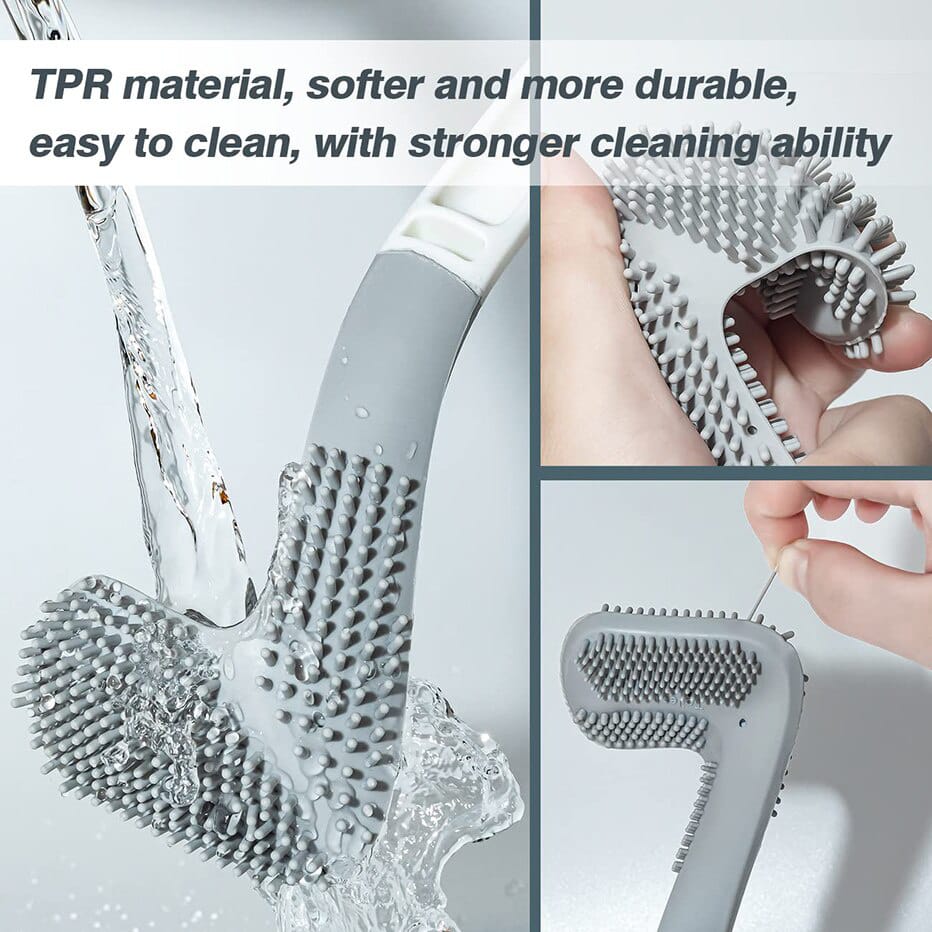 Creative Golf Head Silicone Toilet Brush with Wall-Mounted Holder - Image 8