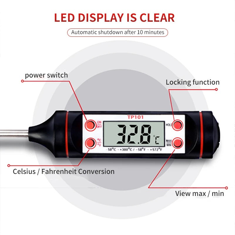 Kitchen Cooking Digital Thermometer with Probe - Image 6
