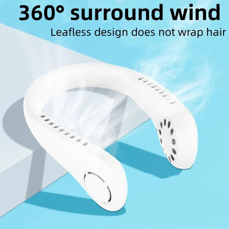 Mini Neck Bladeless Rechargeable Cooling Fan - Image 8